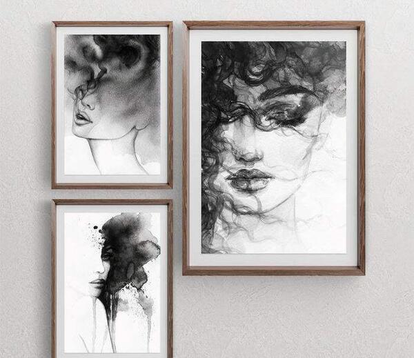 عکس نقاشی دخترانه هندی ساده