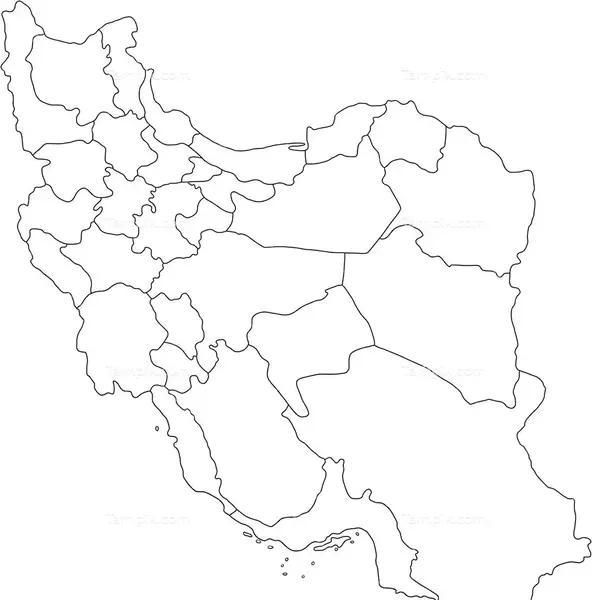 عکس نقاشی نقشه ایران ساده و آسان