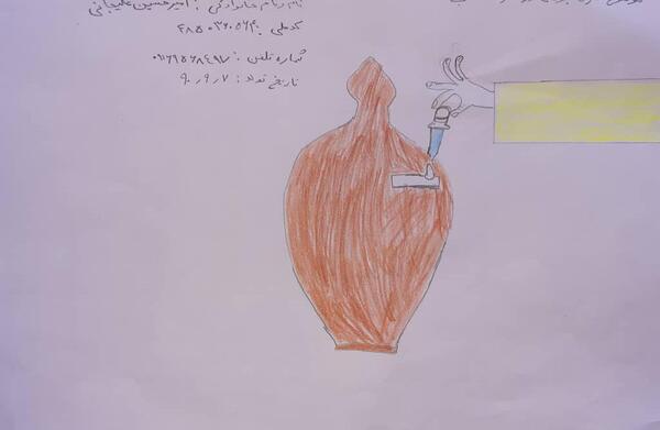 عکس نقاشی ساده از صرفه جویی آب