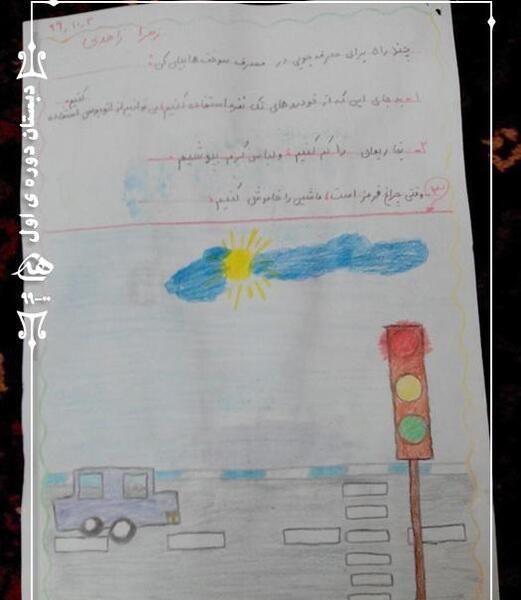 عکس نقاشی ساده درباره ی صرفه جویی در مصرف آب