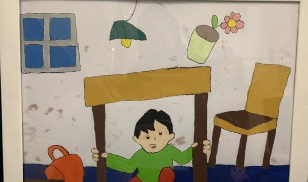 عکس فیلم نقاشی زلزله ساده