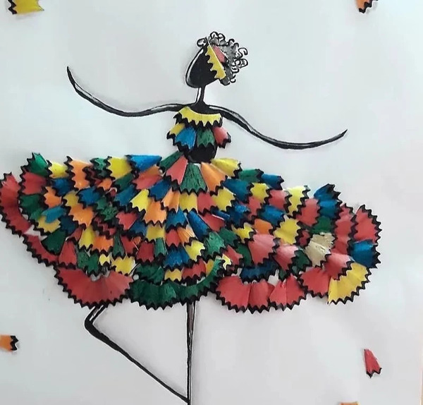 عکس نقاشی ساده با خرده تراش