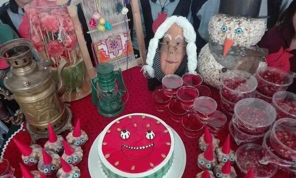 عکس نقاشی ساده برای شب یلدا کلاس سوم