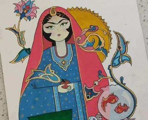 عکس ایده نقاشی نوروزی