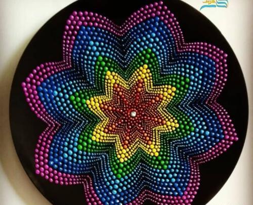 عکس ایده نقاشی نقطه کوبی