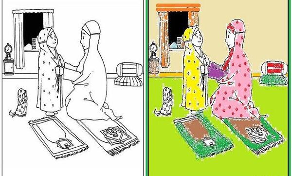 عکس ایده نقاشی برای نماز باران