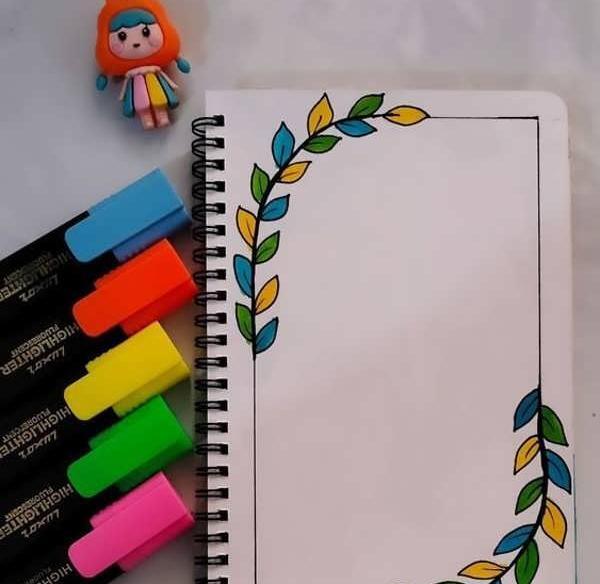 عکس ایده نقاشی ساده کنار دفتر