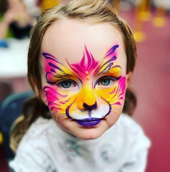 عکس ایده نقاشی روی صورت ساده