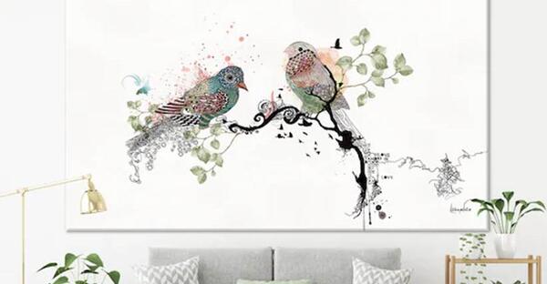 عکس ایده طرح نقاشی روی دیوار