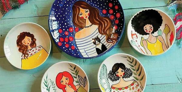 عکس ایده نقاشی روی سفال پینترستی