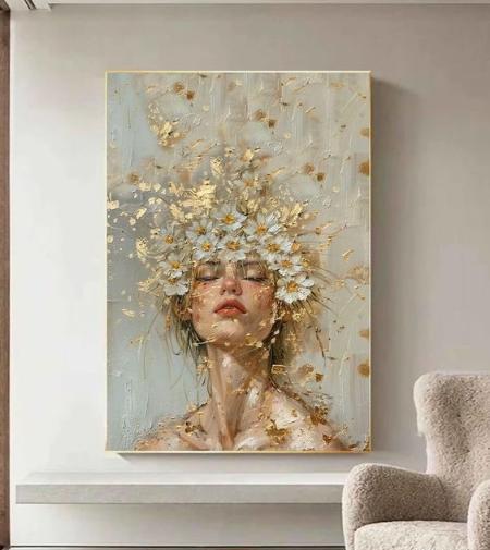 عکس ایده نقاشی روی بوم بزرگ