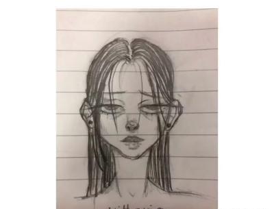 عکس ایده نقاشی دختر دارک