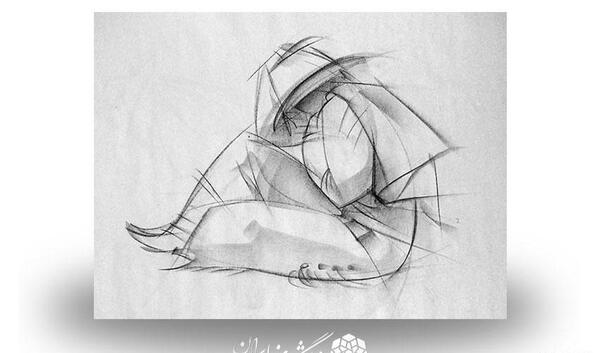 عکس ایده نقاشی با خط خطی
