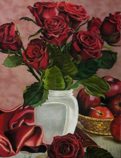 عکس ایده نقاشی پاستل گچی