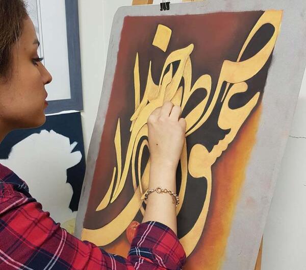 عکس ایده نقاشی پاستل گچی