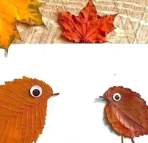 عکس ایده نقاشی برگ پاییزی
