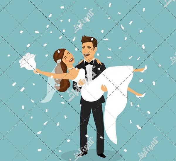 عکس فانتزی عروس داماد زیبا