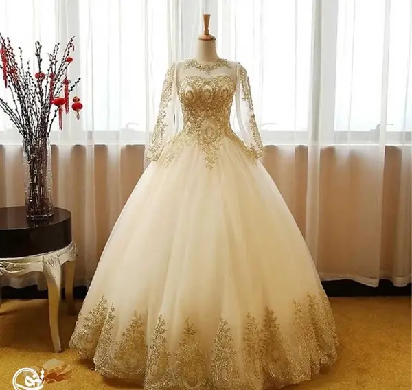 عکس پیراهن عروس رنگی
