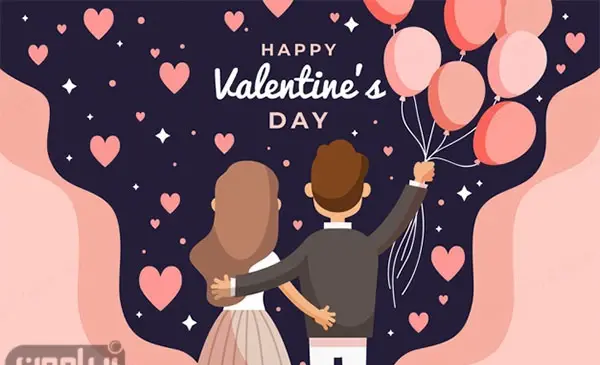 عکس تبریک ولنتاین به شوهرم