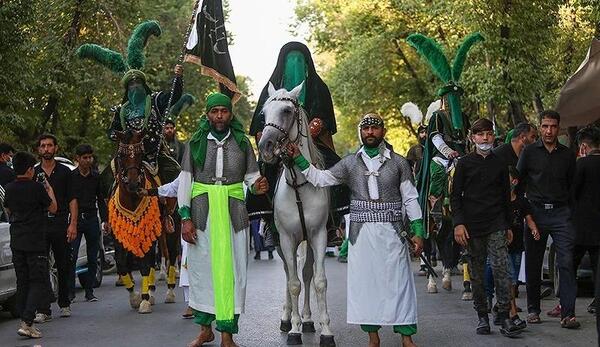 عکس نوشته ورود کاروان به کربلا