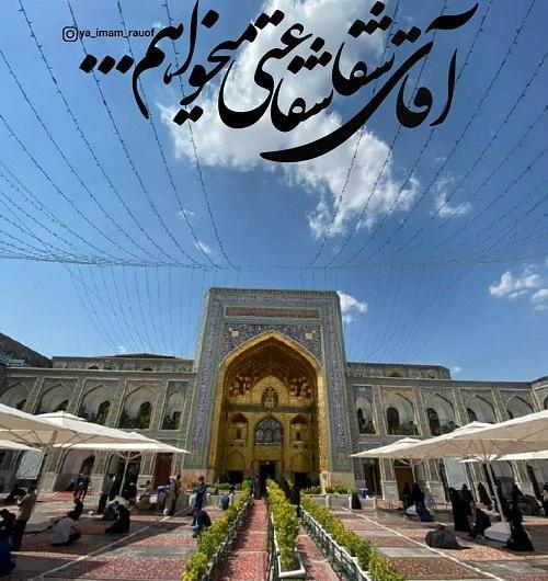 عکس نوشته برای رفتن به مشهد
