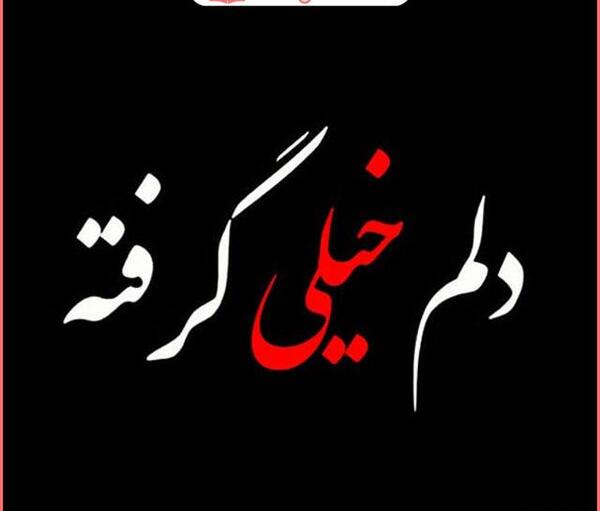 عکس نوشته من دلم گرفته از خیلیا