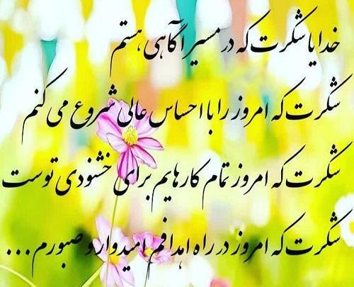عکس نوشته خدایا شکرت که همیشه هوامو داری