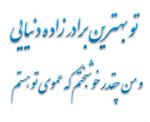 عکس نوشته برادرزاده یعنی