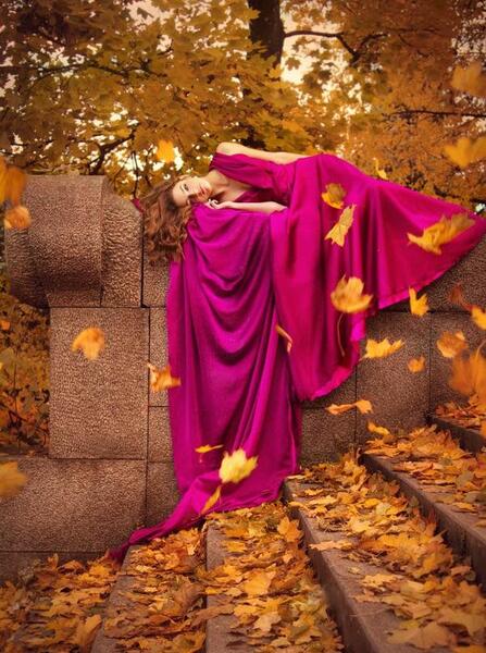 عکس نوشته ارام شده ام مثل درختی در پاییز