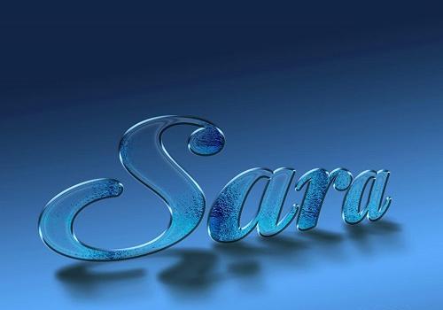 سارا به انگلیسی عکس نوشته