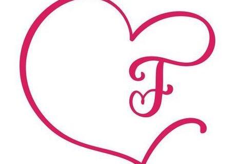 عکس نوشته حروف انگلیسی f