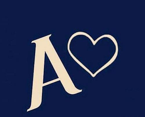 عکس نوشته حرف آ انگلیسی