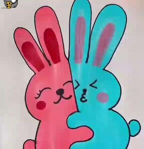 عکس نقاشی صورت خرگوشی