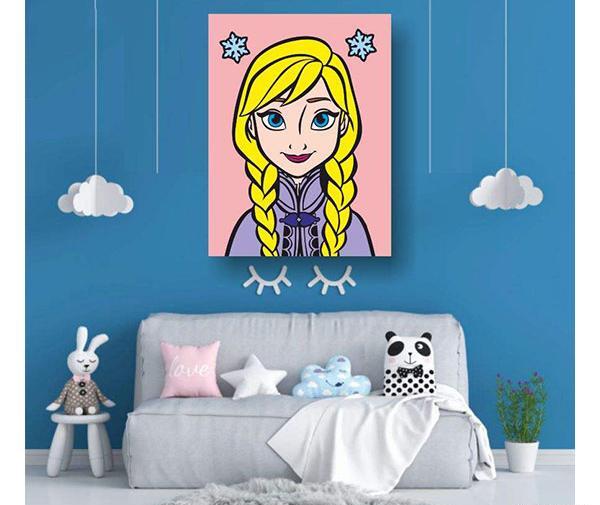 عکس نقاشی روی صورت السا آنا