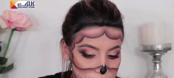 عکس نقاشی روی صورت اسکلت
