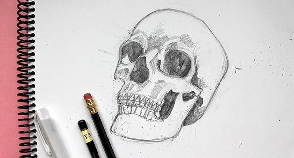 عکس نقاشی اسکلت صورت آدم