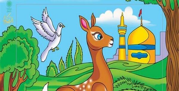 عکس نقاشی صورت آهو کودکانه