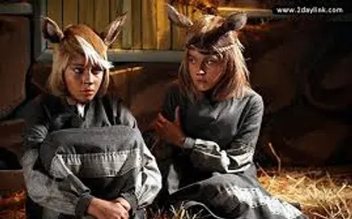 عکس نقاشی صورت آهوی پیشونی سفید