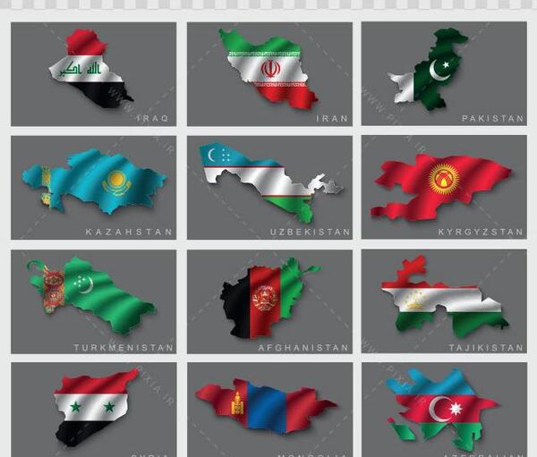 عکس پرچم های آسیا