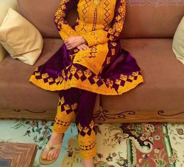 عکس لباس بلوچی سیاه دوچ