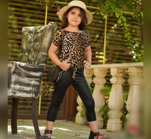 عکس لباس پلنگی بچه گانه