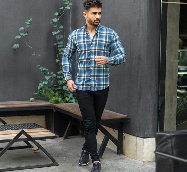 عکس لباس چهارخونه ای