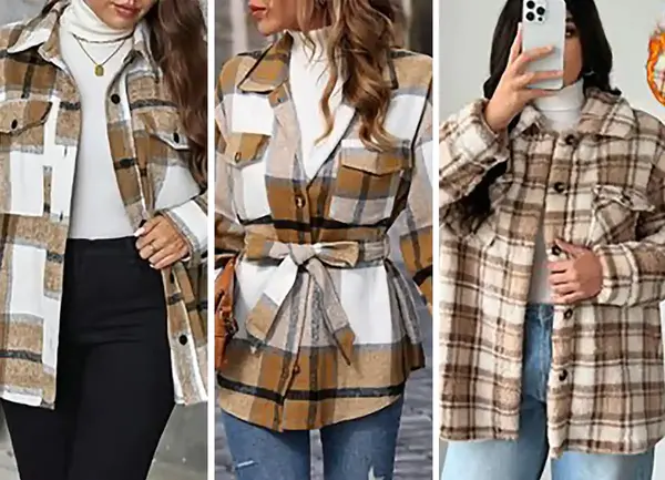 عکس لباس چهارخونه ای