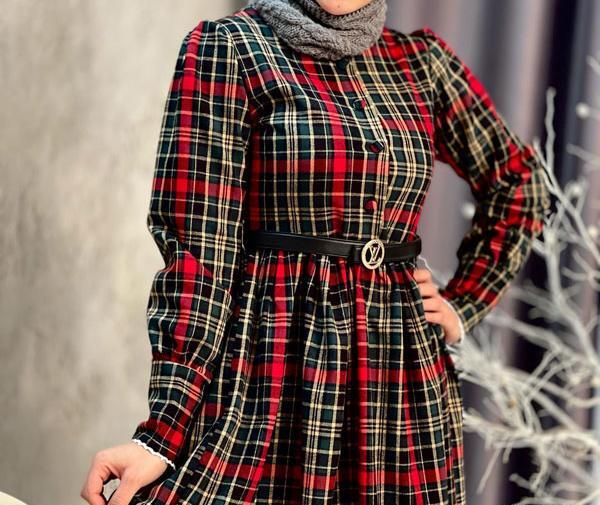 عکس لباس چهارخونه ای
