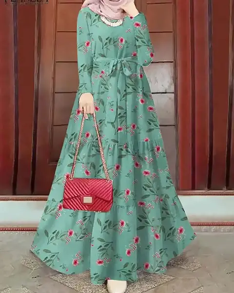 عکس لباس چین دار بلند
