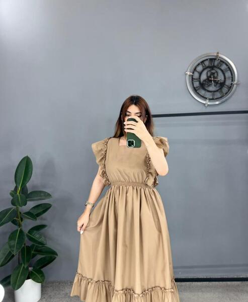 عکس لباس چین دار بلند