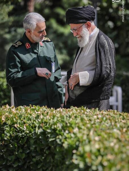 عکس رهبر و حاج قاسم پروفایل