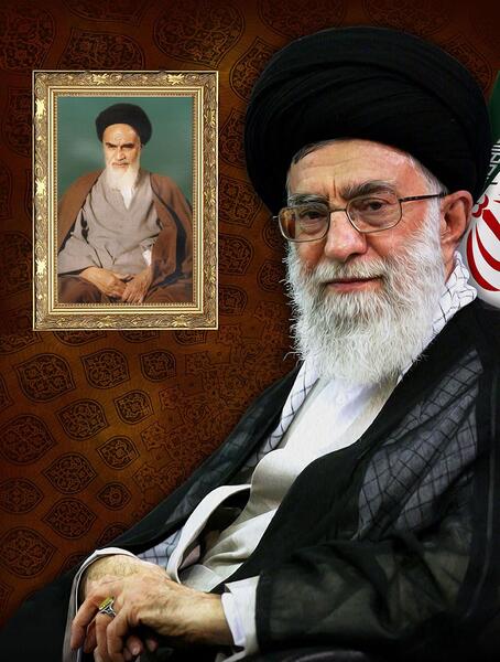 عکس رهبر و امام خمینی برای بنر