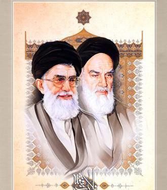 عکس رهبر و امام خمینی برای پوستر