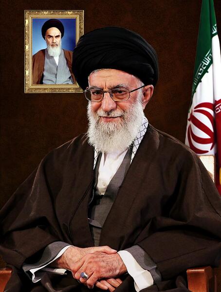 عکس رهبر و امام خمینی کنار هم